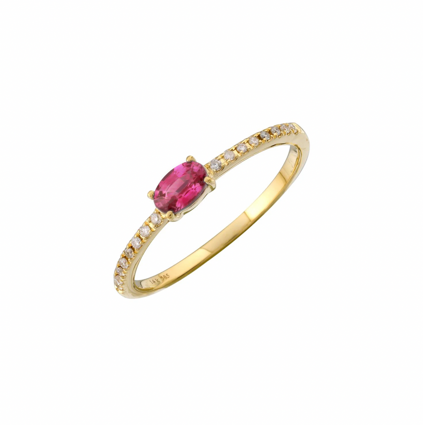 Anillo de Gema con Diamantes