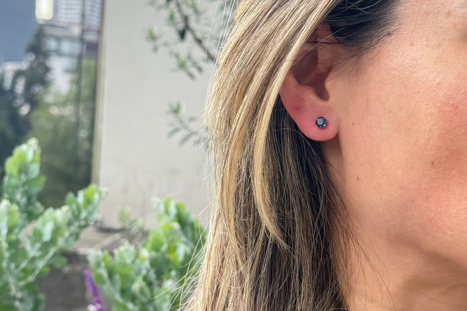Aretes de Zafiro