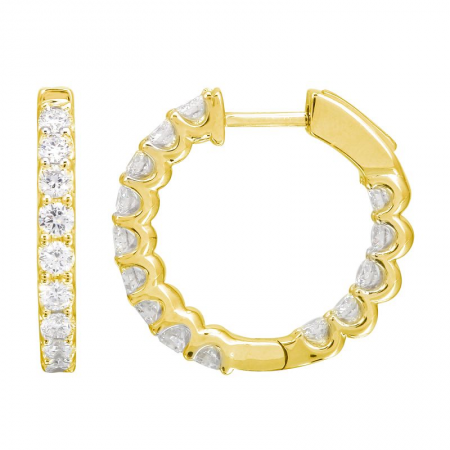 Hoops Diamantes In and Out 19mm