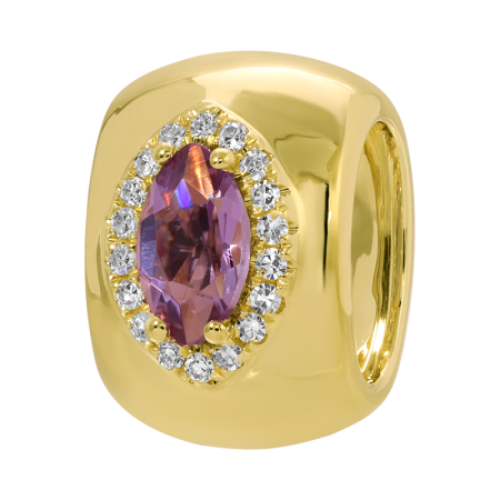 Rondelle de Amatista Marquise