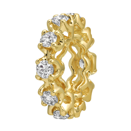 Rondelle Crown Prong 10mm