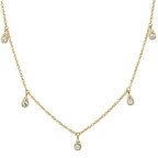 Collar de Gotitas de Diamantes