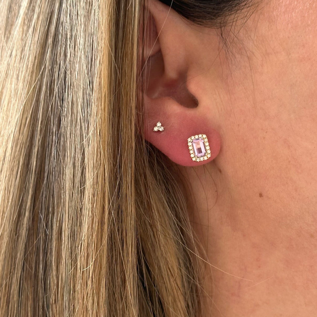 Aretes de Amatista Lila