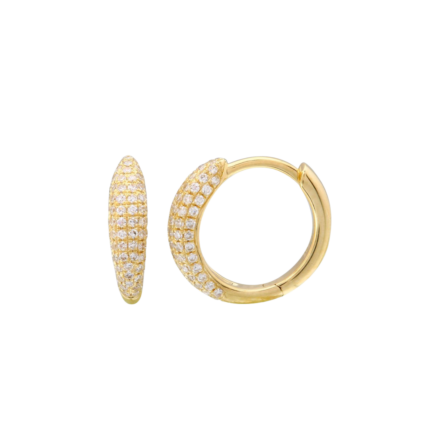 Huggies de Diamantes Pavé