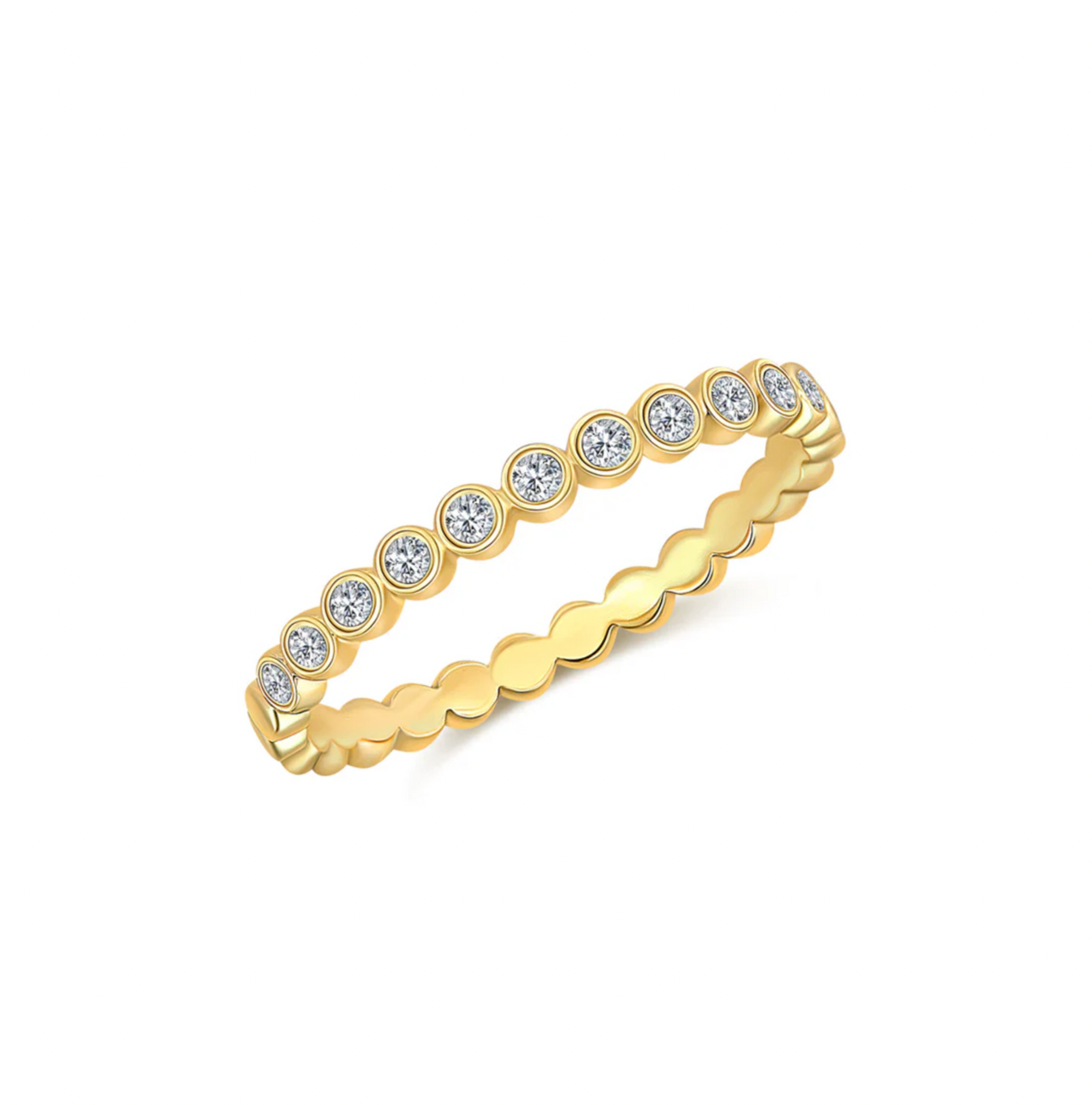 Anillo Bezel del Diamantes