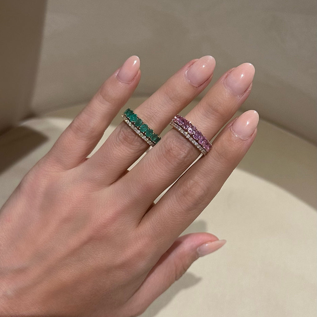 Anillo Flexible con Diamantes