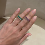 Anillo Flexible con Diamantes