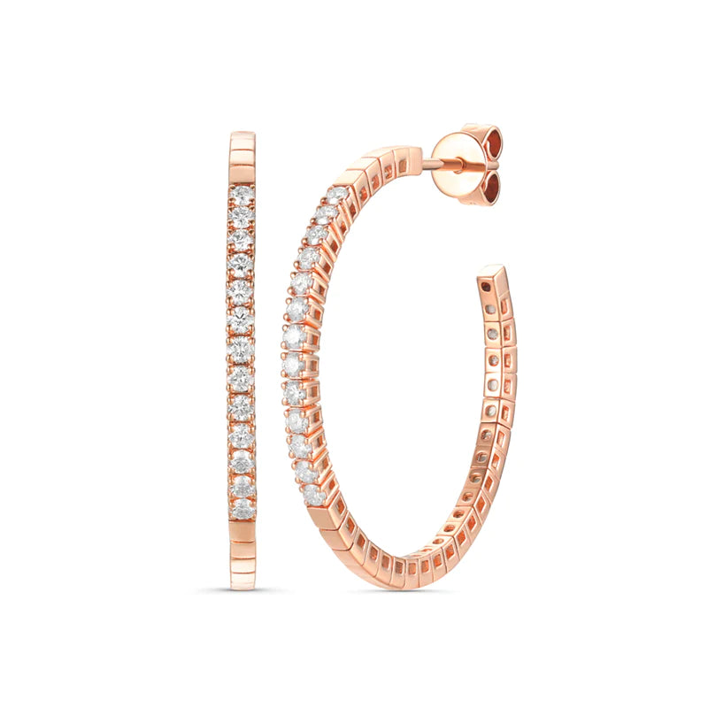 Flexible Diamond Hoops