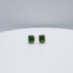 Aretes de Esmeralda con Diamantes