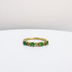 Anillo de Esmeraldas con Diamantes