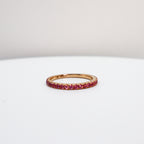 Anillo de Zafiros Rosas