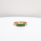 Anillo de Esmeraldas con Diamantes