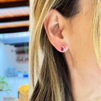 Aretes de Rubí Gota