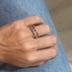 Anillo de Morganita con Diamantes