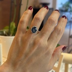 Anillo de Zafiro con Diamantes