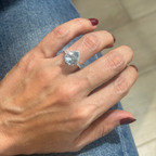 Anillo de Aguamarina con Diamantes