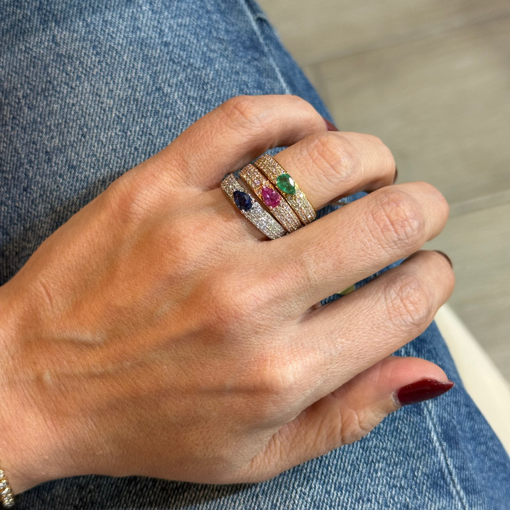 Anillo de Esmeralda con Diamantes