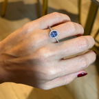 Anillo de Zafiro con Diamantes