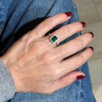 Anillo de Esmeralda con Diamantes