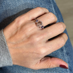 Anillo de Morganita y Tanzanita