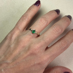 Anillo de Esmeralda en Gota
