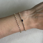 Pulsera de Diamantes con Zafiro