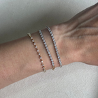 Pulsera Paperclip con Diamantes