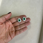 Aretes de Esmeralda con Diamantes