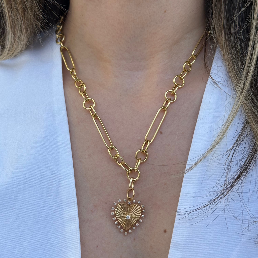 Charm de Corazón con Diamantes