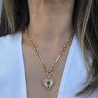 Charm de Corazón con Diamantes