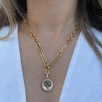 Charm de Luna y Estrellas con Diamantes