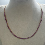 Collar de Zafiros Rosas