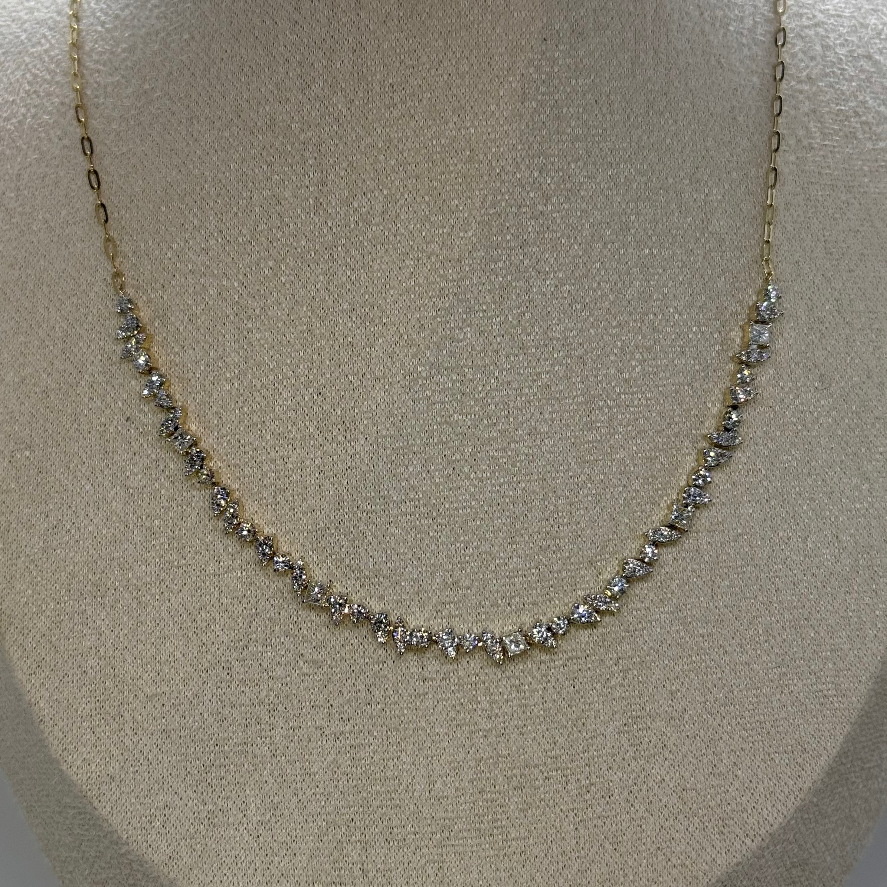 Collar de Diamantes Multishape