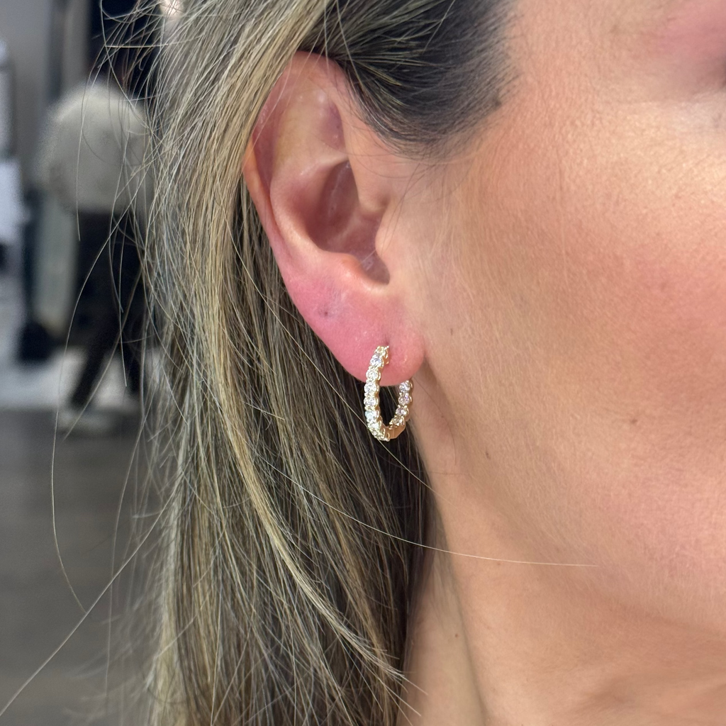 Hoops Diamantes In and Out 19mm
