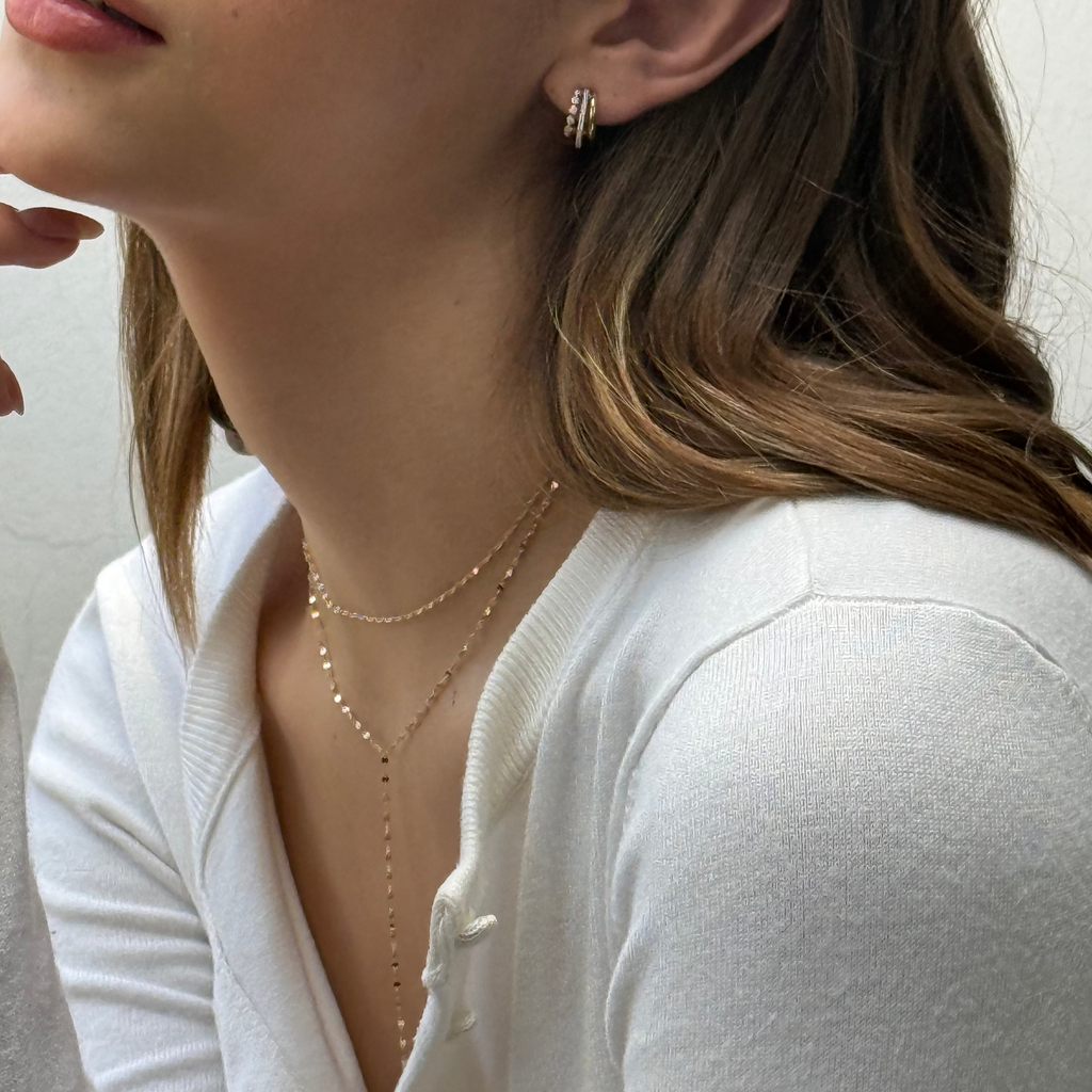 Mirror Chain Necklace & Lariat