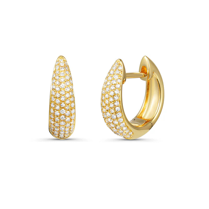 Huggies con Diamantes Pavé