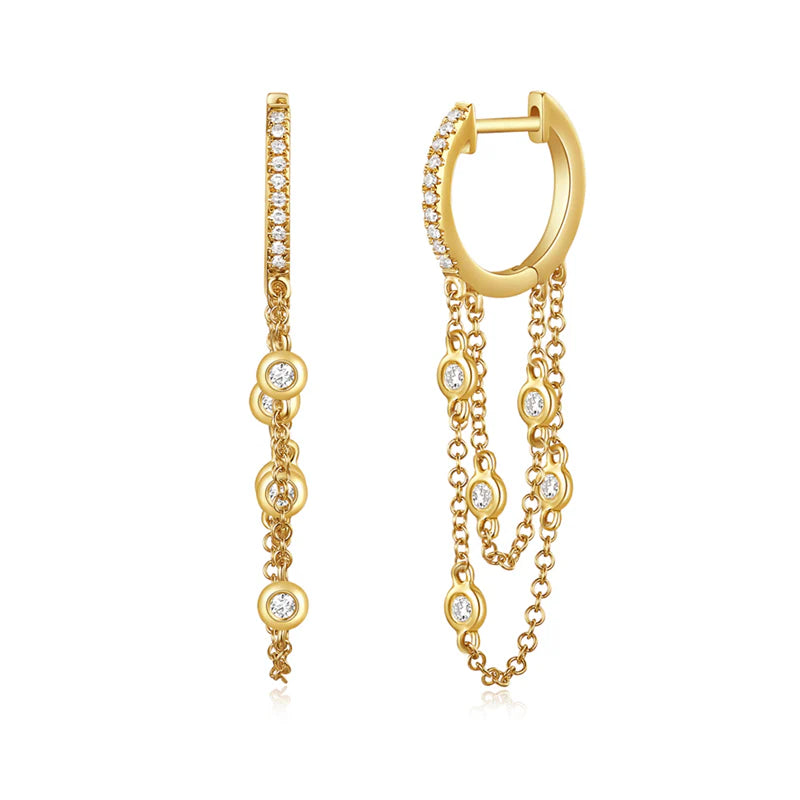 Huggies con Cadena y Diamantes