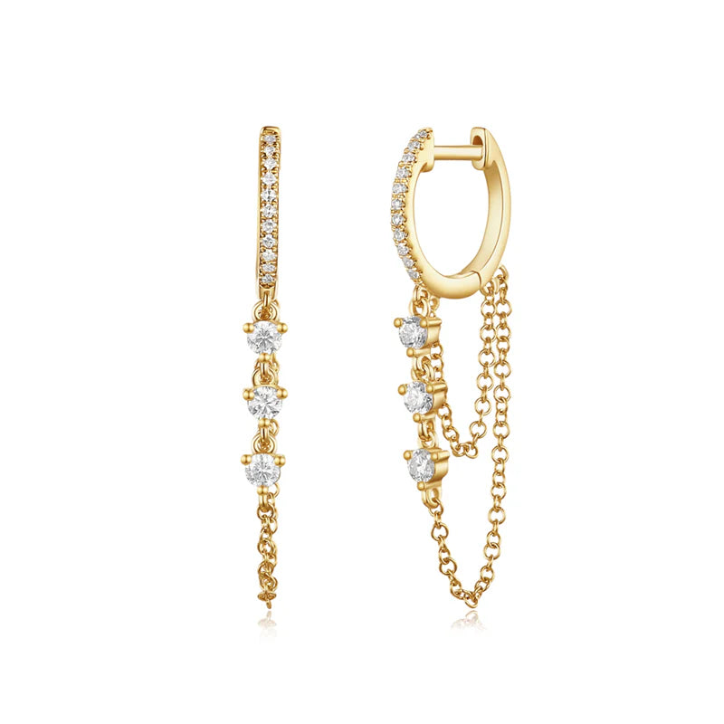 Huggies con Cadena y Diamantes