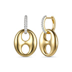 Aretes con Anchor Diamond Detail
