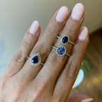 Anillo de Zafiro con Diamantes